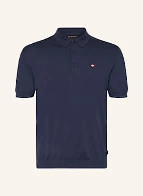 Napapijri Koszulka Polo Z Dzianiny Nelli Regular Fit blau