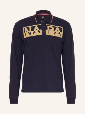 Napapijri Koszulka Polo Z Jerseyu E-Archive O Luźnym Kroju blau