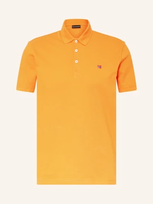 Napapijri Koszulka Polo Z Piki Ealis orange CIEMNOŻÓŁTY