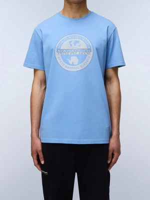 Napapijri Koszulka w kolorze błękitnym rozmiar: XS