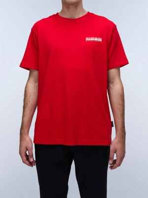 Napapijri Koszulka w kolorze czerwonym rozmiar: S