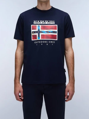 Napapijri Koszulka w kolorze granatowym rozmiar: XS