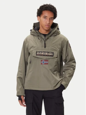 Napapijri Kurtka anorak Rainforest Next NP0A4IB9 Khaki Regular Fit