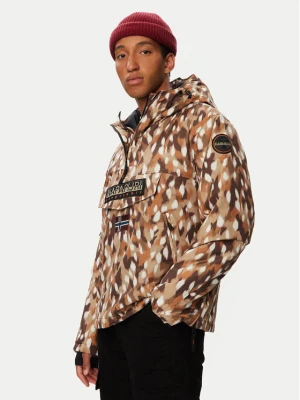 Napapijri Kurtka anorak Rf Next Aop 1 NP0A8AHX Brązowy Regular Fit