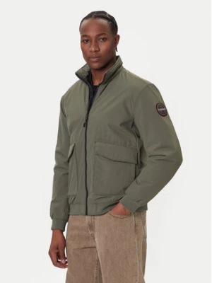 Napapijri Kurtka bomber A-Giovi NP0A88U2 Zielony Regular Fit