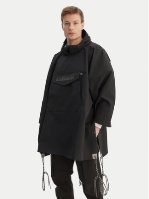 Napapijri Kurtka przeciwdeszczowa A-Raincape L NP0A4H4D9411 Czarny Oversize