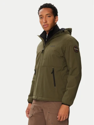 Napapijri Kurtka przejściowa A-Tundra Wint 1 NP0A8928 Khaki Regular Fit