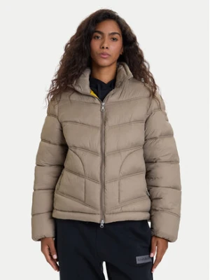 Napapijri Kurtka zimowa A-Ega NP0A88XD Szary Regular Fit