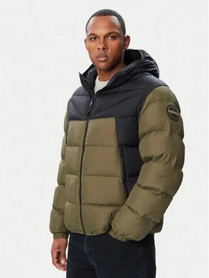 Napapijri Kurtka zimowa A-Molveno NP0A88V2 Khaki Regular Fit