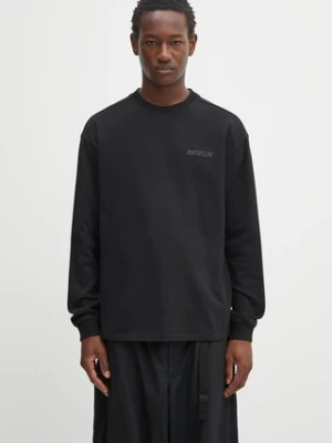 Napapijri longsleeve bawełniany S-Coldirai męska kolor czarny z nadrukiem NP0A88YC9411