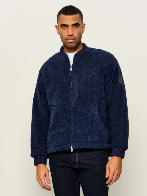 Napapijri Polarowa kurtka bomber T-Mapu FZ | Loose fit granatowy