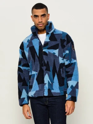 Napapijri Polarowa kurtka T-Fleece FZ | Loose fit niebieski