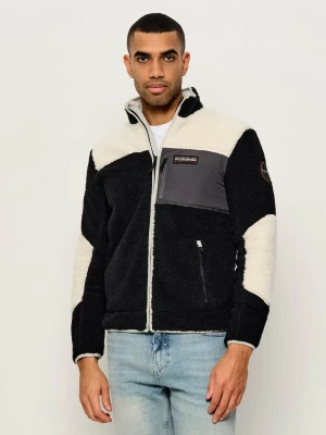 Napapijri Polarowa kurtka Yupik FZ5 | Regular Fit czarny