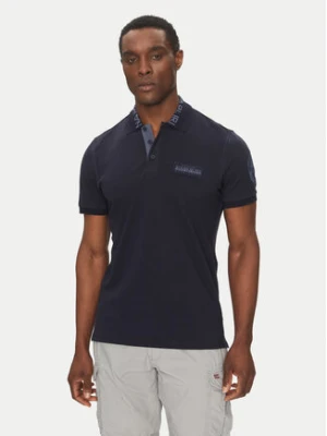 Napapijri Polo E-Amundsen NP0A4IN9 Granatowy Regular Fit