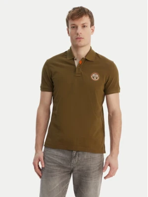 Napapijri Polo E-Clanis NP0A4ID3 Zielony Regular Fit