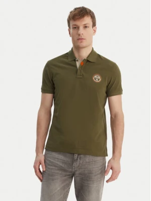 Napapijri Polo E-Clanis NP0A4ID3 Zielony Regular Fit
