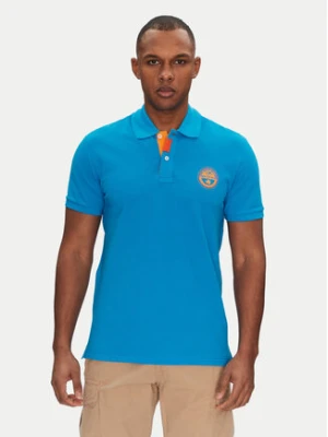 Napapijri Polo E-Clanis NP0A4ID3B2W1 Niebieski Regular Fit