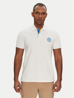 Napapijri Polo E-Clanis NP0A4ID3N1A1 Biały Regular Fit