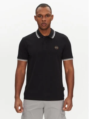 Napapijri Polo E-Macas NP0A4ID59411 Czarny Regular Fit