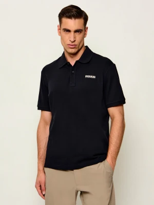 Napapijri Polo E-SMALL BOX SS | Relaxed fit granatowy
