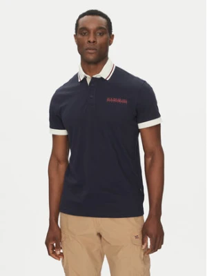 Napapijri Polo E-Zeri NP0A4ID4 Granatowy Regular Fit