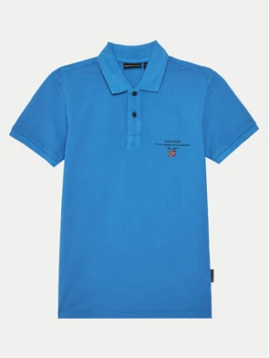 Napapijri Polo Elbas 5 NP0A4G4NB2W1 D Niebieski Regular Fit