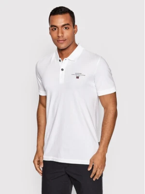 Napapijri Polo Elbas Jersey NP0A4GB4 Biały Regular Fit