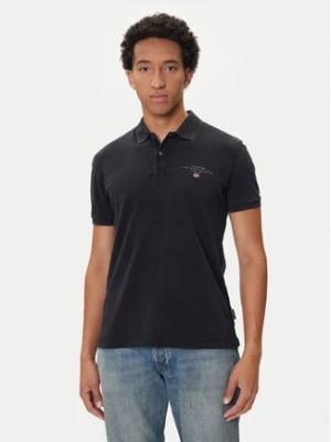 Napapijri Polo Elbas NP0A4GDL Czarny Regular Fit