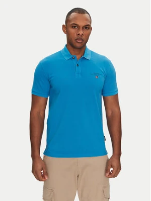 Napapijri Polo Elbas NP0A4GDL Niebieski Regular Fit