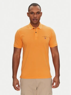 Napapijri Polo Elbas NP0A4GDL Pomarańczowy Regular Fit