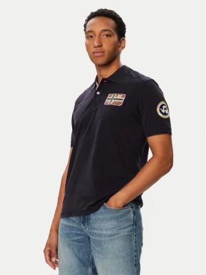 Napapijri Polo Polo Ss NP0A8BLH Granatowy Regular Fit