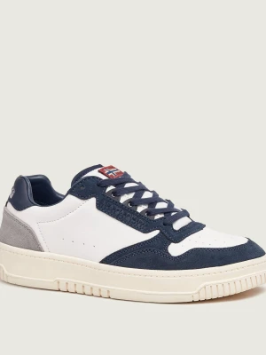 Napapijri Skórzane sneakersy Crux | zamsz