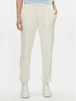 Napapijri Spodnie dresowe Iaato NP0A4HOA Écru Regular Fit