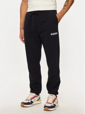 Napapijri Spodnie dresowe M-box Logo NP0A4I32 Czarny Regular Fit