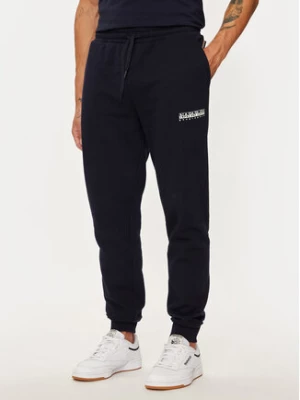 Napapijri Spodnie dresowe M-box Logo NP0A4I32 Granatowy Regular Fit