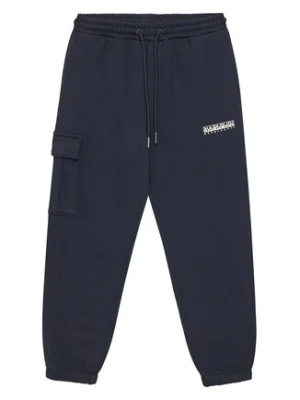 Napapijri Spodnie dresowe M-Inot NP0A891G D Granatowy Regular Fit