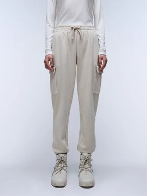 Napapijri Spodnie dresowe w kolorze kremowym rozmiar: XXS