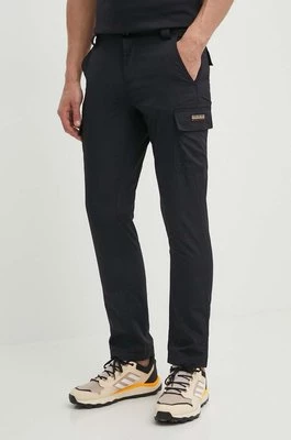 Napapijri spodnie M-Faber męskie kolor czarny w fasonie cargo NP0A4HRP0411