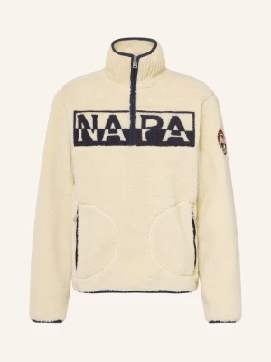Napapijri Sweter Typu Troyer Z Polaru Archive weiss