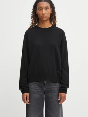 Napapijri sweter z dodatkiem wełny D-Mis damski kolor czarny NP0A88XL9411