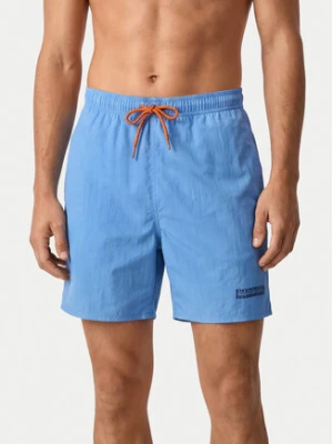 Zdjęcie produktu Napapijri Szorty kąpielowe V-Box Logo 1 NP0A4HAX Niebieski Regular Fit