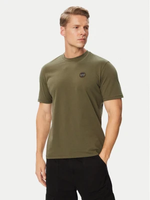 Napapijri T-Shirt S-Badge NP0A8949 Khaki Regular Fit