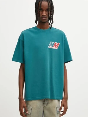 Napapijri t-shirt bawełniany Napapijri x Martine Rose męski kolor zielony z nadrukiem NP0A4HEWG2A1