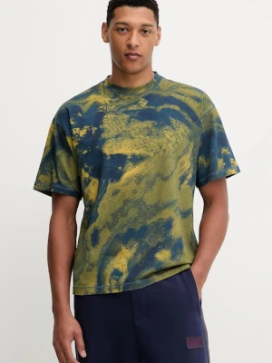 Napapijri t-shirt bawełniany S-Anter męski kolor zielony wzorzysty NP0A88YLFZD1