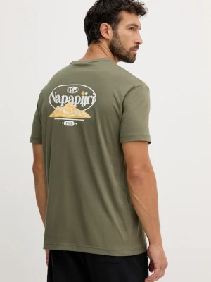 Napapijri t-shirt bawełniany S-Bradgate męski kolor zielony z nadrukiem NP0A88UNG0A1