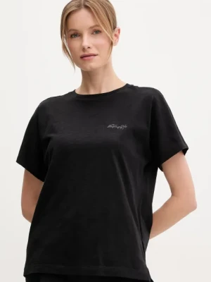 Napapijri t-shirt bawełniany S-Eclair damski kolor czarny NP0A4IFZ9411