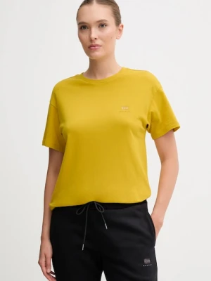 Napapijri t-shirt bawełniany S-Nina damski kolor żółty NP0A4H87Y1O1
