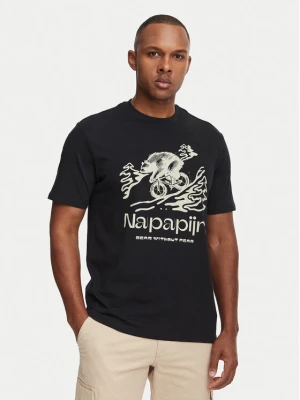 Napapijri T-Shirt Cabin NP0A8B3F Czarny Relaxed Fit