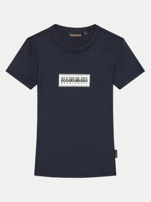 Napapijri T-Shirt Chamois NP0A4HYL S Granatowy Regular Fit