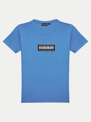 Napapijri T-Shirt Chamois NP0A4ILE D Niebieski Regular Fit